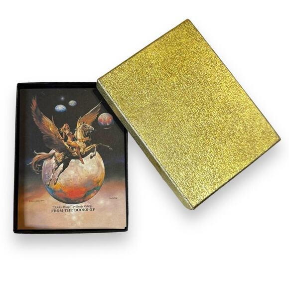 Vintage Antioch Bookplates Boris Vallejo “Golden Wings” Decorative Labels Boxed - Picture 6 of 11